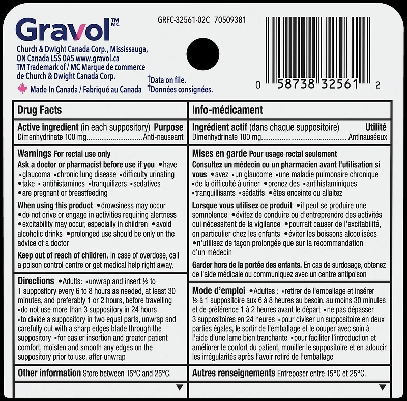 Comfort-Shaped Suppositories 100 mg