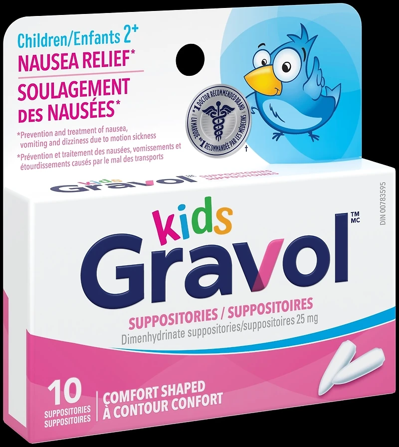 Kids Comfort Shaped Suppositories 25 mg