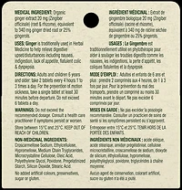 Ginger Non-Drowsy Tablets