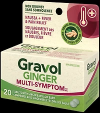 Ginger Multi-Symptom Cold and Fever Tablets with Willowbark