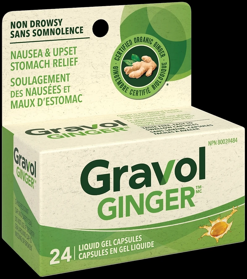 Ginger Non-Drowsy Liquid Gel Capsules