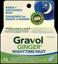 Gingembre Comprimés Pour La Nuit avec Mélatonine