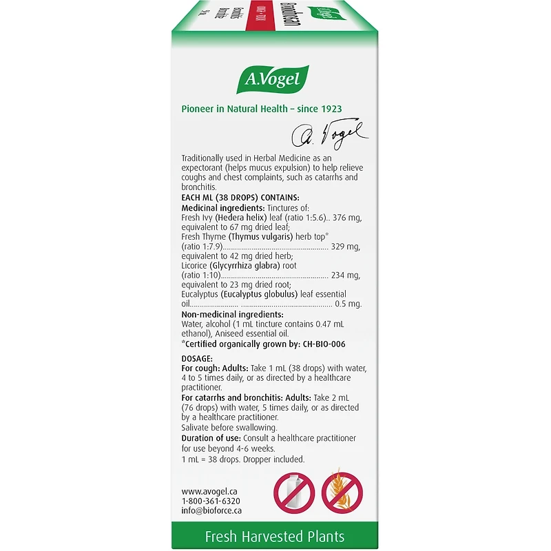 Bronchosan natural cough remedy and expectorant