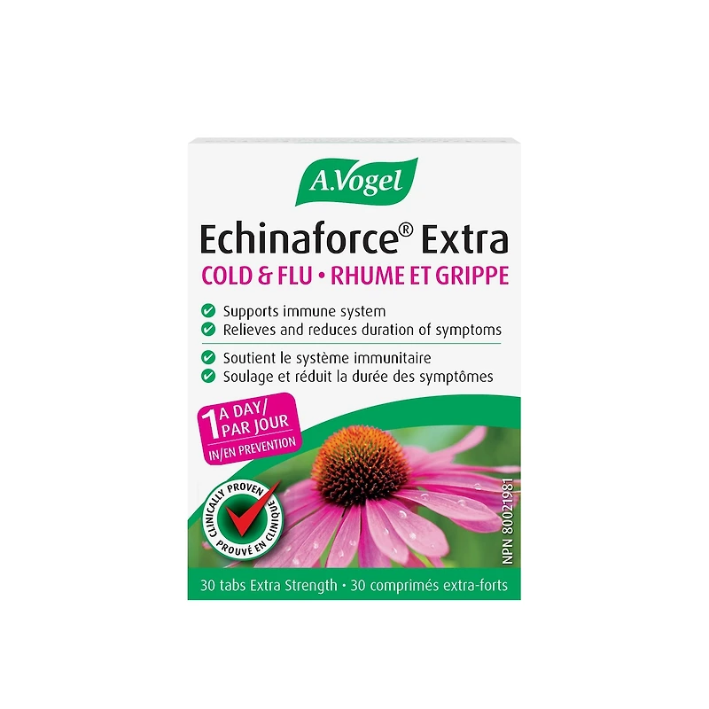 Echinaforce Extra Soutien Immunitaire - Rhume et la grippe