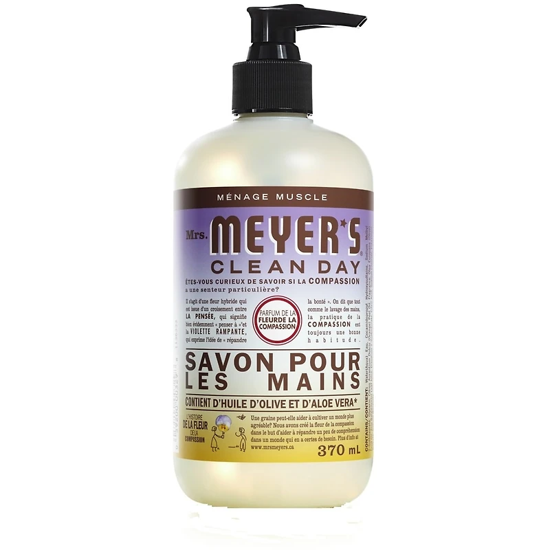 Savon liquide pour les mains Mrs. Meyer's Clean Day, parfum de main Compassion Flower