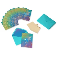 Cartes sans texte avec enveloppes Papyrus, Colibri (12 cartes)