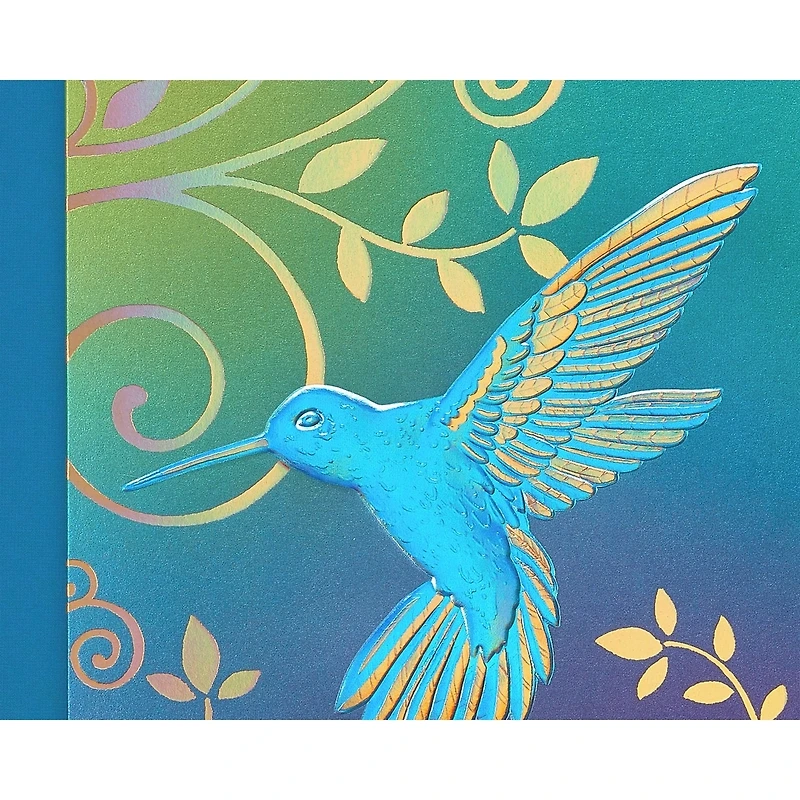 Cartes sans texte avec enveloppes Papyrus, Colibri (12 cartes)