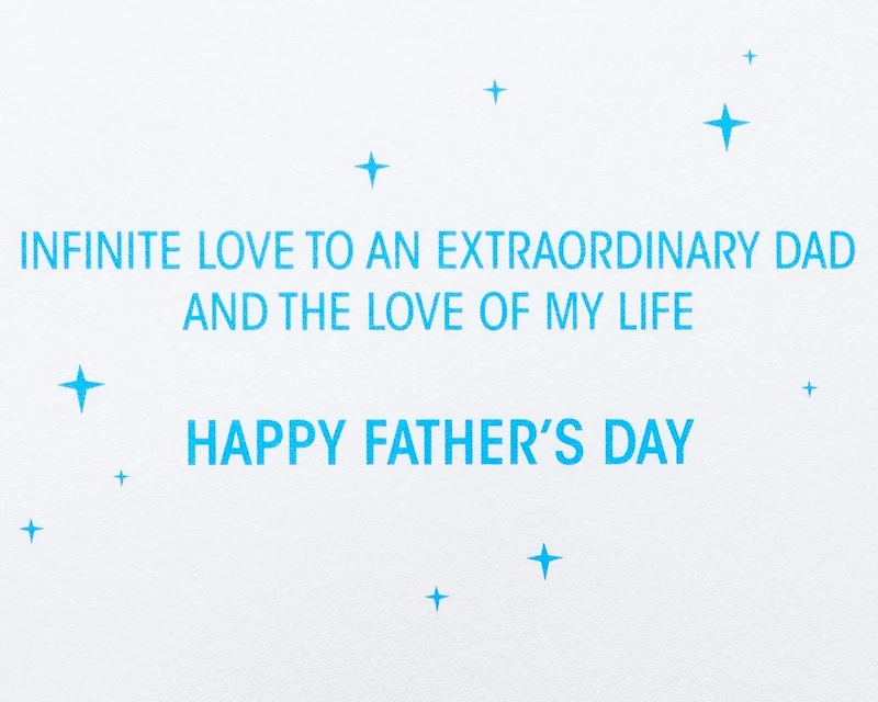 Papyrus Fathers Day Card from Wife (Infinite Love)