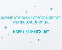 Papyrus Fathers Day Card from Wife (Infinite Love)