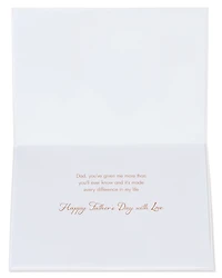 Papyrus Fathers Day Card for Dad (Made Every Difference In My Life)