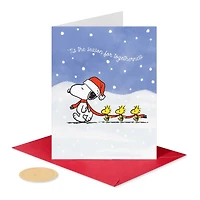 Boîte de cartes de Noël Peanuts Papyrus, Snoopy et 1 Woodstock (20 unités)