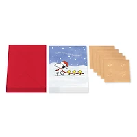 Boîte de cartes de Noël Peanuts Papyrus, Snoopy et 1 Woodstock (20 unités)