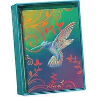 Cartes sans texte Papyrus avec enveloppes, Colibri (12 pièces)
