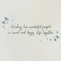 Papyrus Wedding Card (Two Wonderful People)