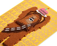 Papyrus Funny Star Wars Birthday Card (Wookie for Happy Birthday)