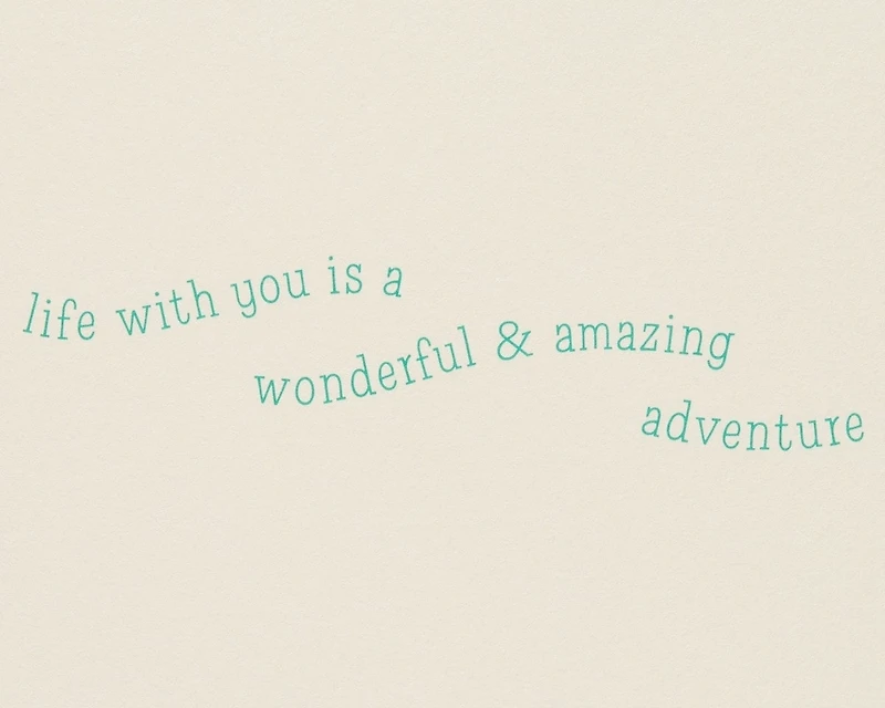 Papyrus Romantic Card (Wonderful & Amazing)