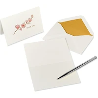 Cartes de remerciement Papyrus avec enveloppes, Magnolia (16 pièces)