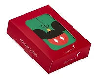 Boîte de cartes de Noël Disney Papyrus avec enveloppes, le plus joyeux et le plus heureux, ornement Mickey sans paillettes (20 unités)