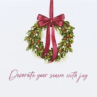 Carte de Noël Papyrus pour tous, Couronnes suspendues