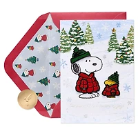 Carte de Noël Papyrus Peanuts pour tous, Snoopy et Woodstock