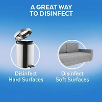 Spray désinfectant tout-en-un, linge croustillant, désinfecte et élimine les odeurs sur surfaces dures tissus, tue 99,99 % des virus bactéries, 539 g