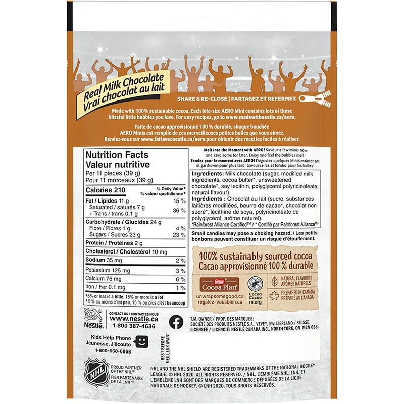 Aero Minis Milk Chocolate Pouch