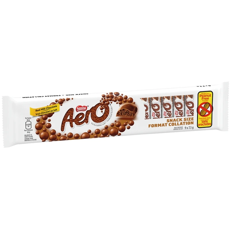Aero Miniature Milk Chocolate Bars, 9 Pack