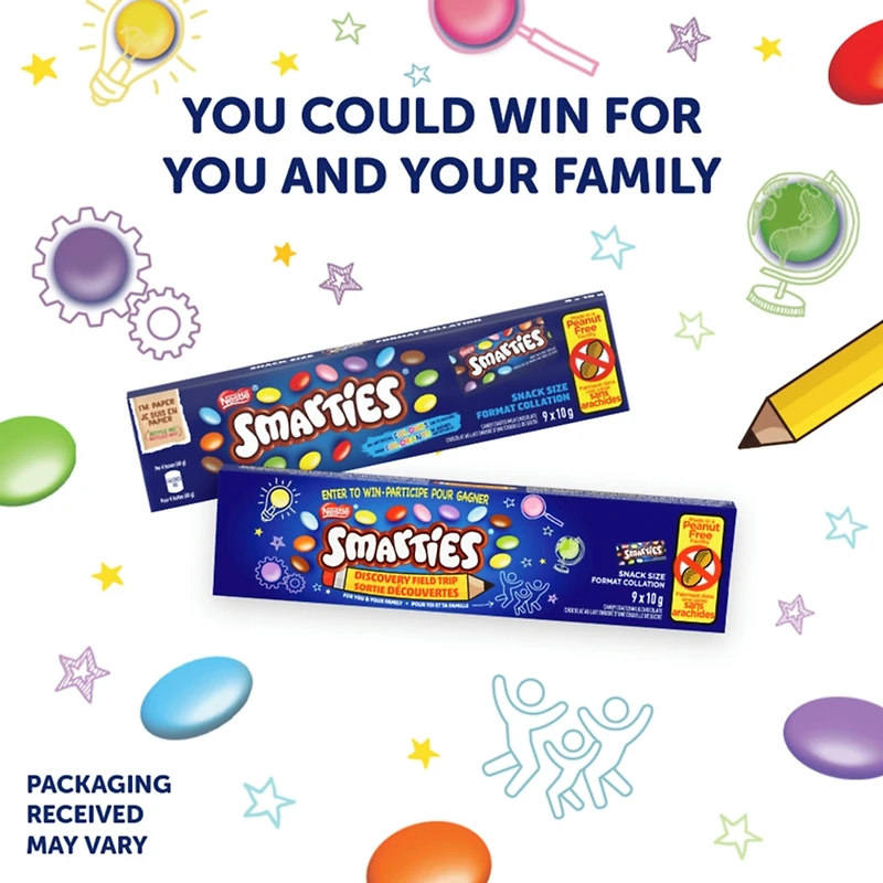 Smarties Snack Size Chocolate Candy Box