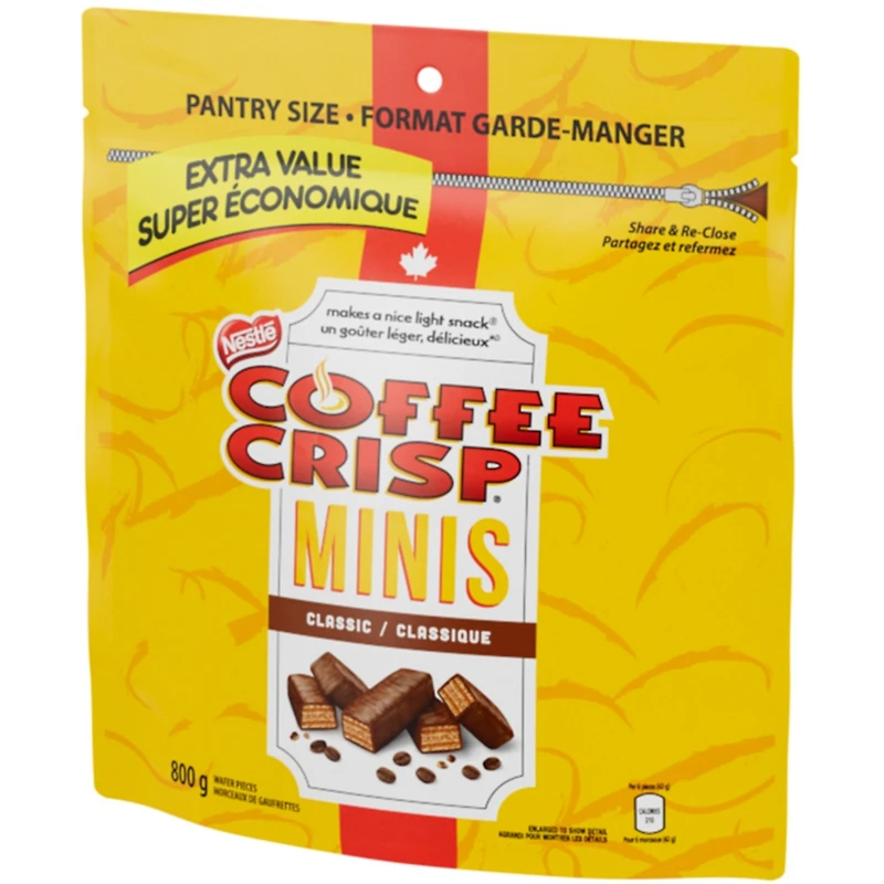 Minis Wafer Bars, Peanut-free, Resealable Bag
