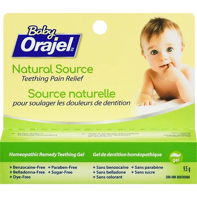 Gel de source naturelle pour soulager des douleurs de dentition