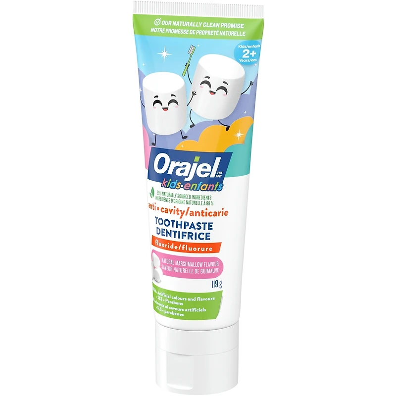 Kids Natural Marshmallow Flavour Anti-Cavity Fluoride Toothpaste