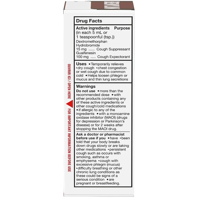Sirop pour la toux et la congestion bronchique, régulier