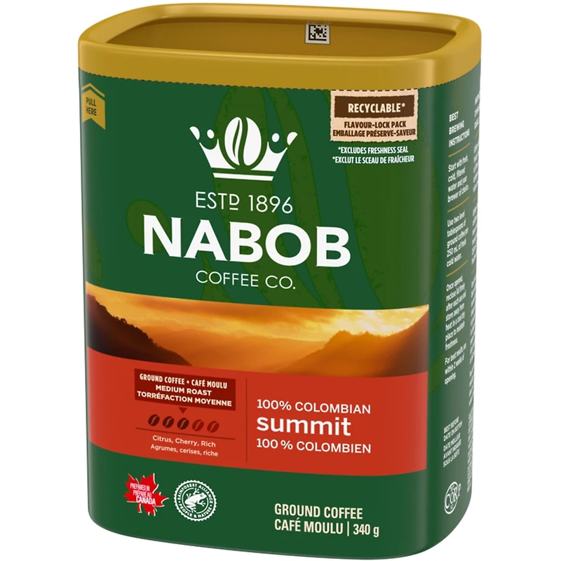 Ground Coffee 100% Colombian Summit Medium Roast