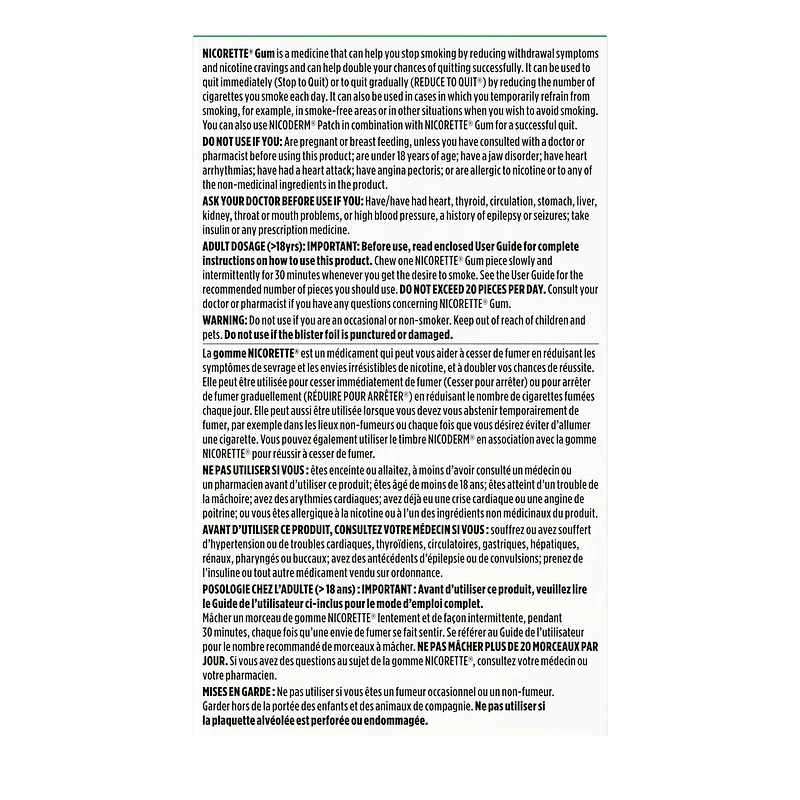 Nicotine Gum, mg