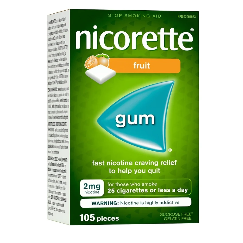 Gomme à mg de nicotine