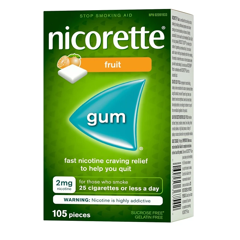 Gomme à mg de nicotine