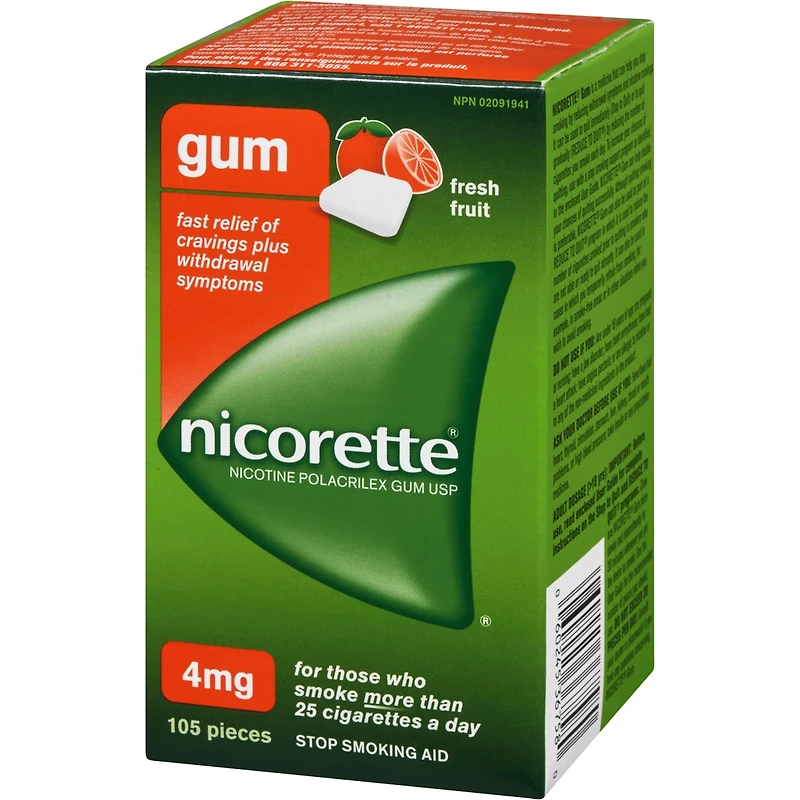 Nicotine Gum, 4 mg
