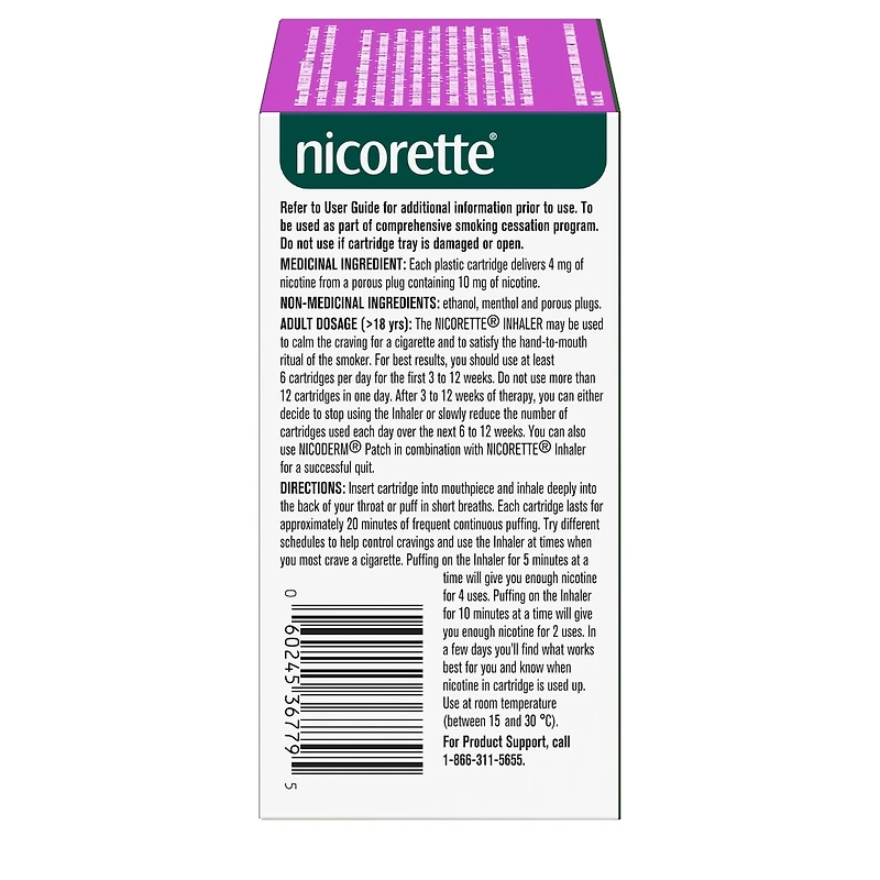 Nicotine Inhaler Refills 4mg