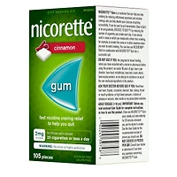 Nicotine Gum, 2 mg, Cinnamon