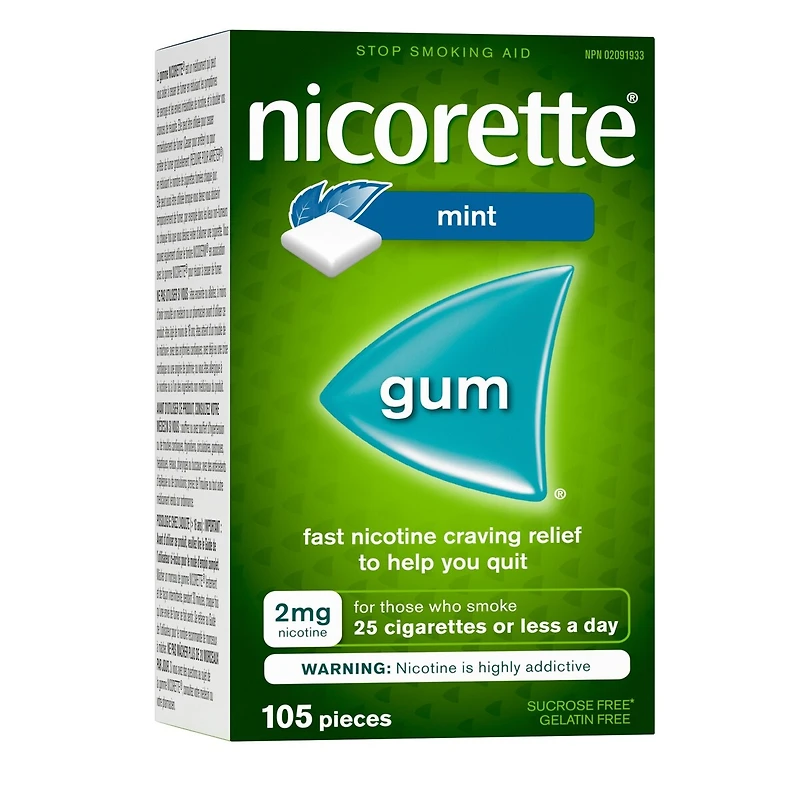 Gomme à mg de nicotine