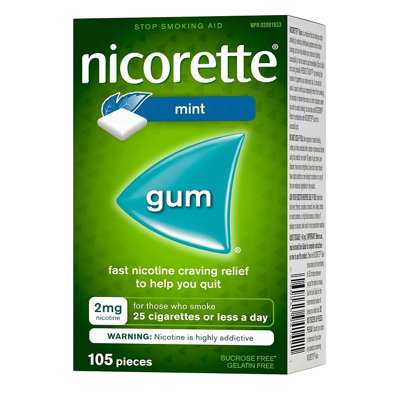 Gomme à mg de nicotine