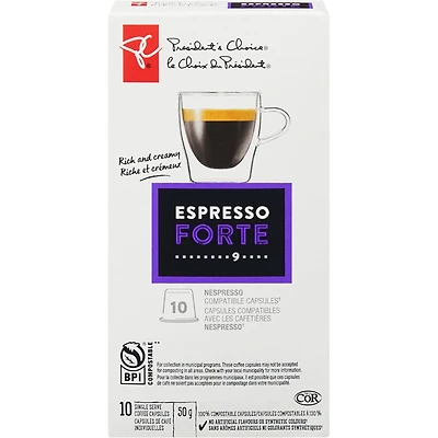 Cartouches individuelles de café Espresso Forte PCᴹᴰ