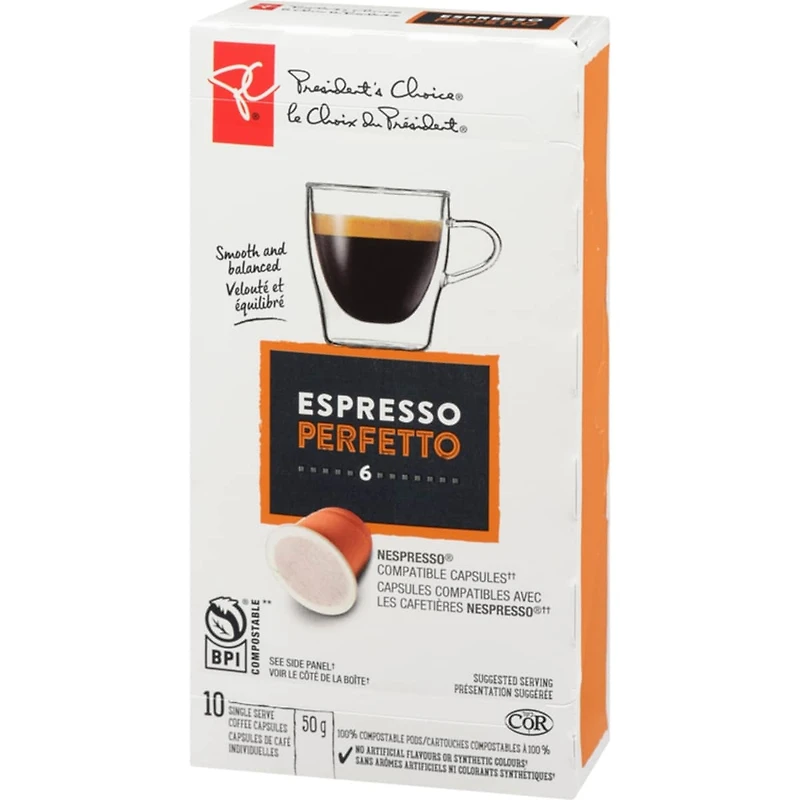 Capsules de café individuelles espresso perfetto 6