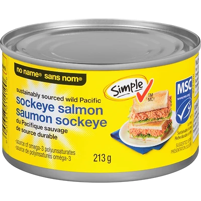 Saumon sockeye du Pacifique sauvage de source durable
