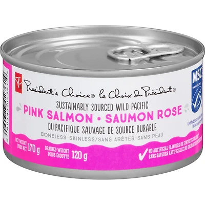 Boneless & Skinless Sustainably Sourced Wild Pacific Pink Salmon