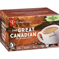 The Great Canadian Light to Medium Roast Single Serve Coffee Pods