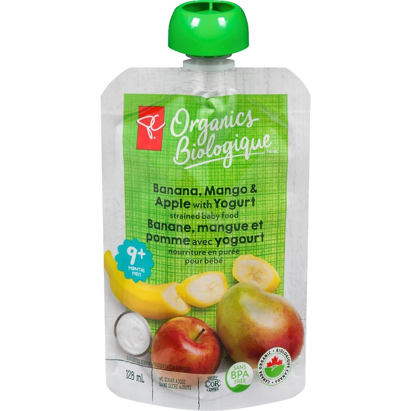 PCB Banane,Mangue & Pomme avec Yogourt
