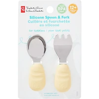Cuillère et fourchette
en silicone pour tout-petits