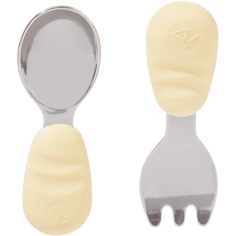 Cuillère et fourchette
en silicone pour tout-petits