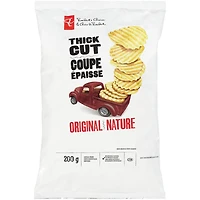 Croustilles ondulées nature, coupe épaisse